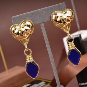  2020 C Heart  Gold  Earrings
