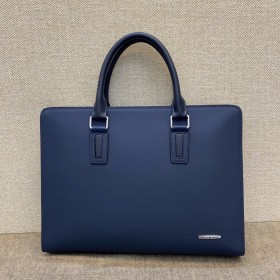 Montblanc Briefcase Calfskin Handbag Blue
